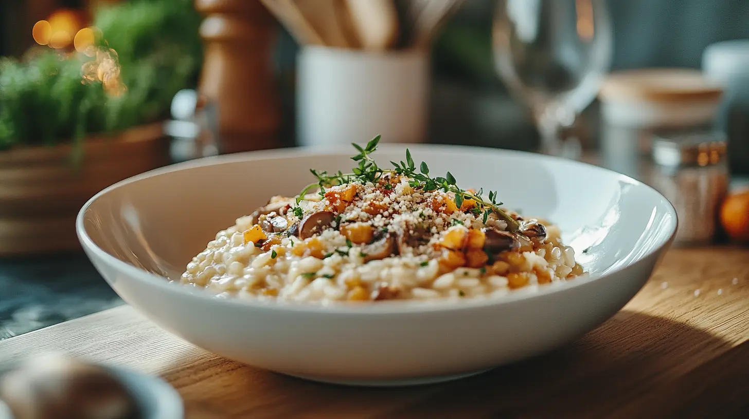 Featured image of Italian mushroom risotto