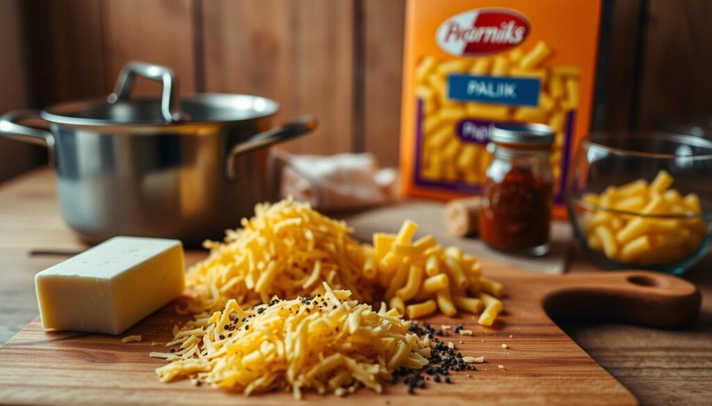 Authentic tini's mac and cheese ingredients setup Authentic tini's mac and cheese ingredients setup