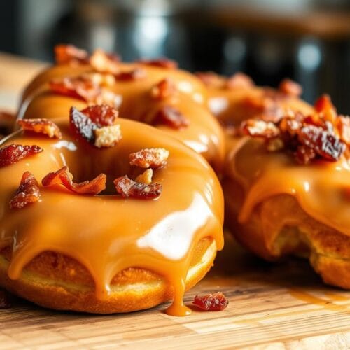 Homemade Maple Bacon Donuts 2 Maple Bacon Donut