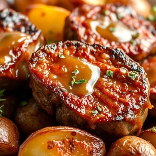 Easy Garlic Butter Steak Bites and Potatoes 2 garlic butter steak bites and potatoes