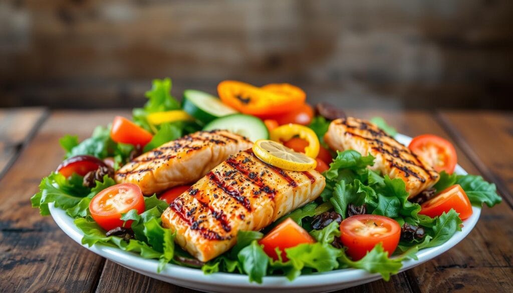 grilled salmon salad recipe grilled salmon salad recipe