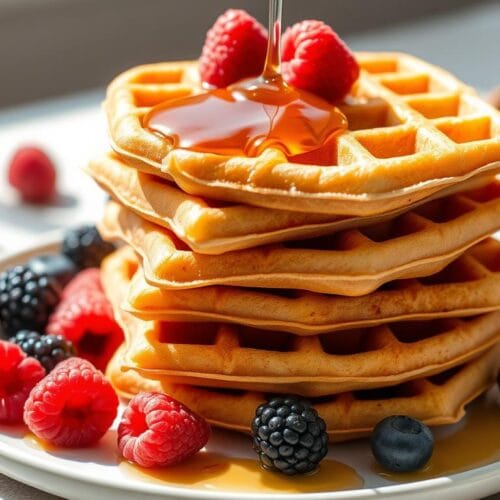 Easy Gluten Free Homemade Mochi Waffles 2 mochi waffle