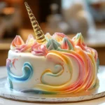 Magical Unicorn Cake with Glittering Decorations 150x150 1