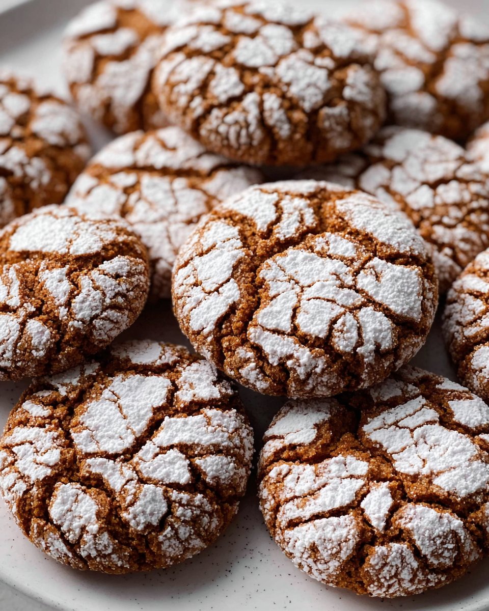 Gingerbread Crinkle Cookies 2 Gingerbread Crinkle Cookies