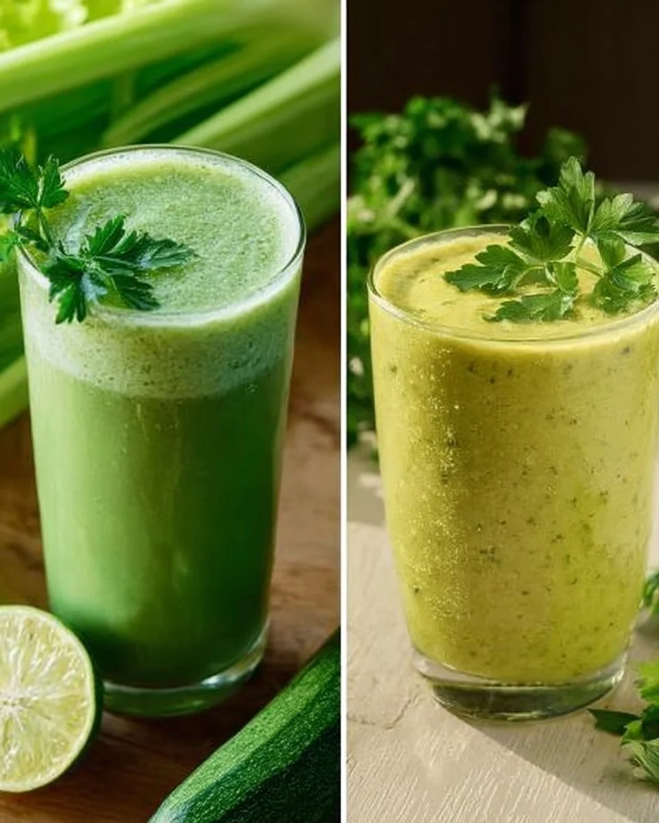 7 Green Smoothies to Burn Belly Fat and Lose Weight Fast 2 A refreshing green smoothie with spinach and fruits in a glass, promoting fat loss