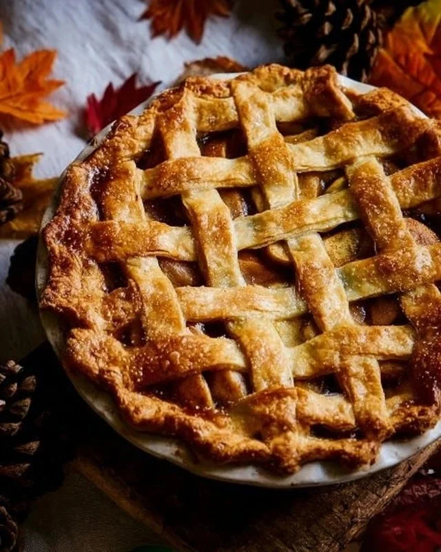 Caramel Apple Delight Pie 2 Delicious Caramel Apple Delight Pie with a golden crust and caramel glaze
