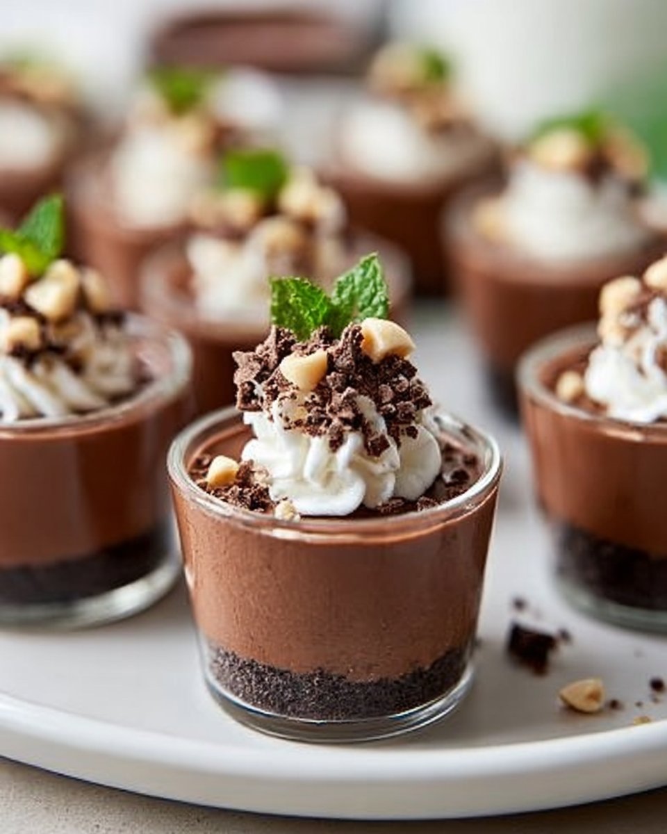 Mini Chocolate Mousse Cups 2 Mini Chocolate Mousse Cups