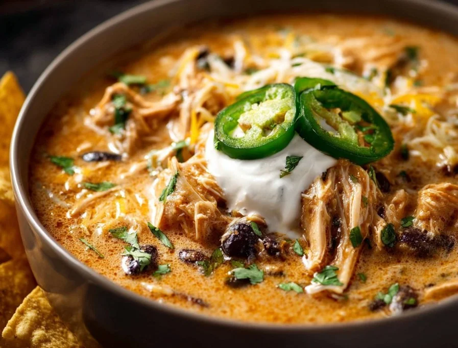 Instant Pot White Chicken Chili Recipe 2 Bowl of delicious Instant Pot white chicken chili topped with cilantro