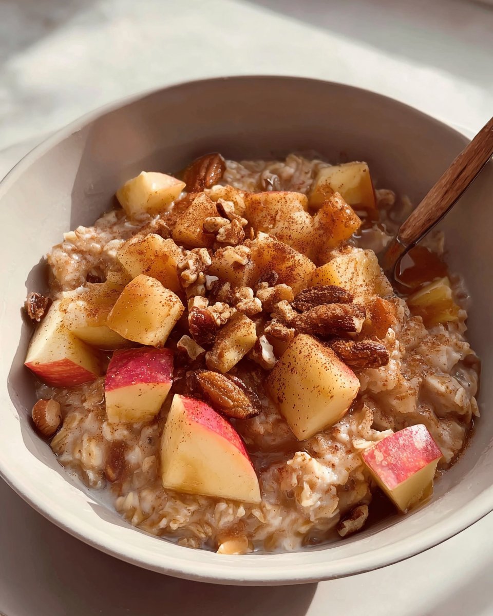 Apple Cinnamon Oatmeal Bowl 2 Apple Cinnamon Oatmeal Bowl