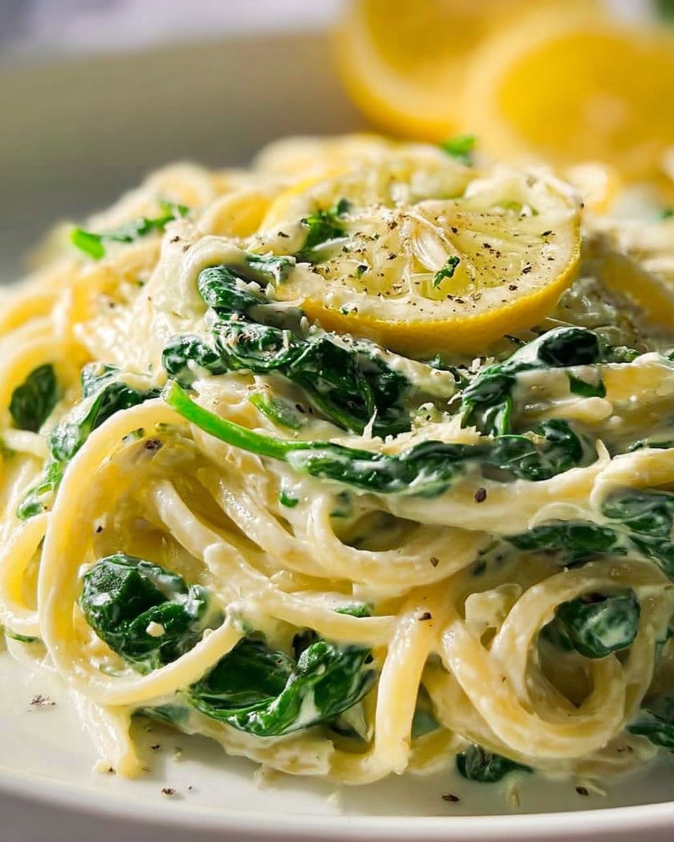 Lemon Ricotta Pasta with Spinach 2 Lemon Ricotta Pasta with Spinach