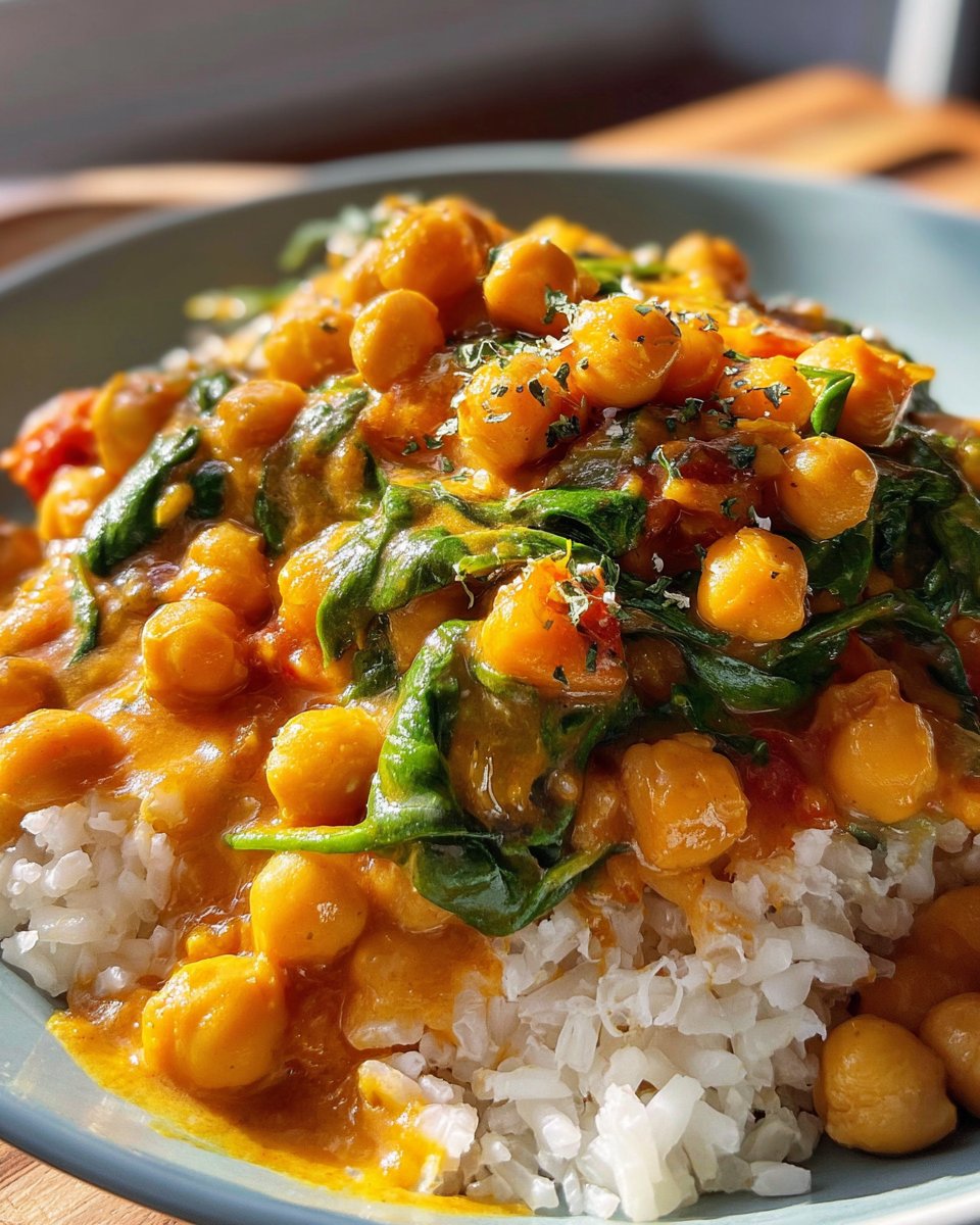 Chickpea Spinach Curry