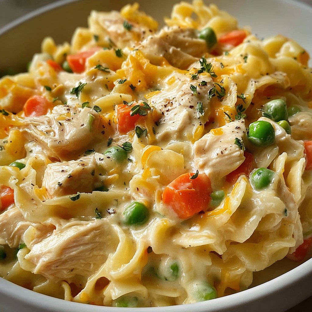 Classic Chicken Pot Pie Pasta