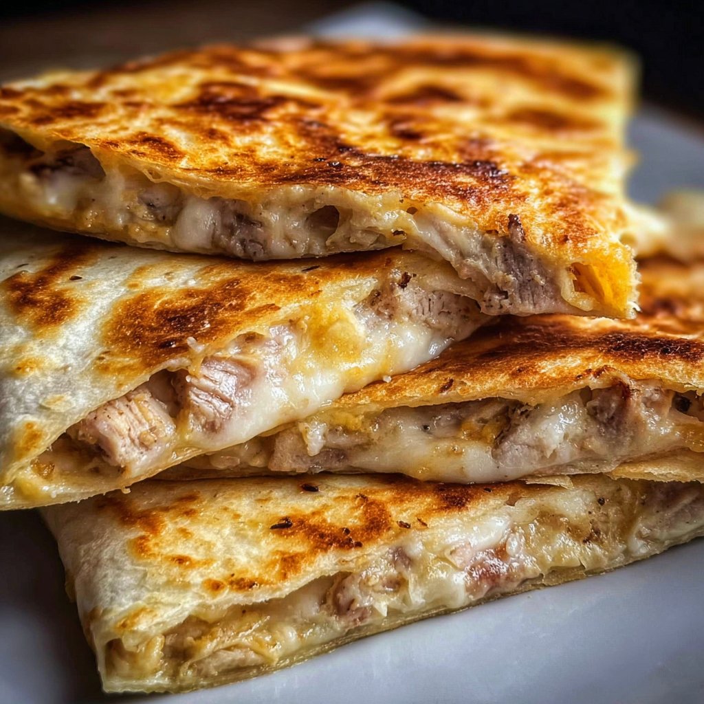 Creamy Cheesy Chicken Quesadillas