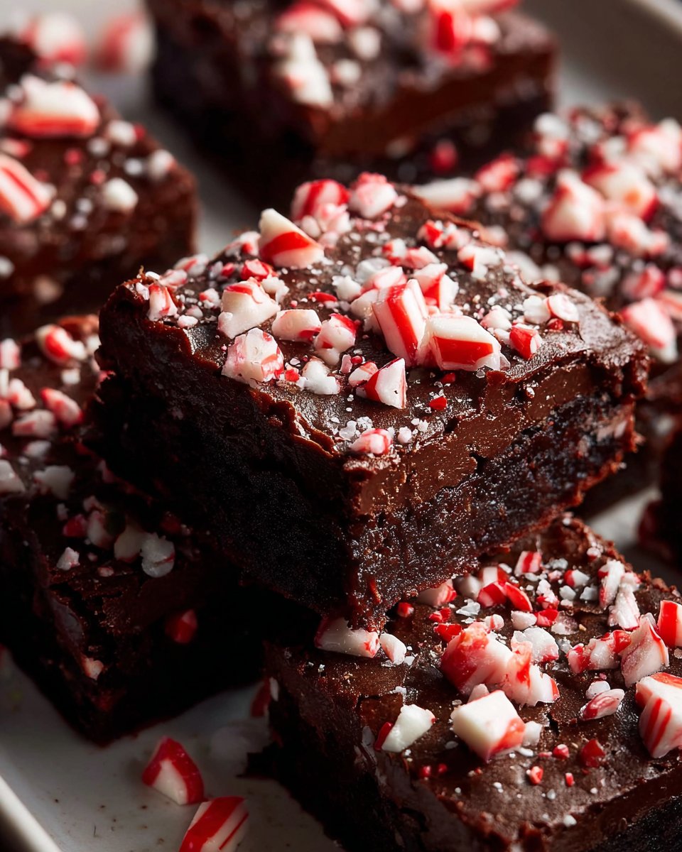 Peppermint Brownies 2 Peppermint Brownies