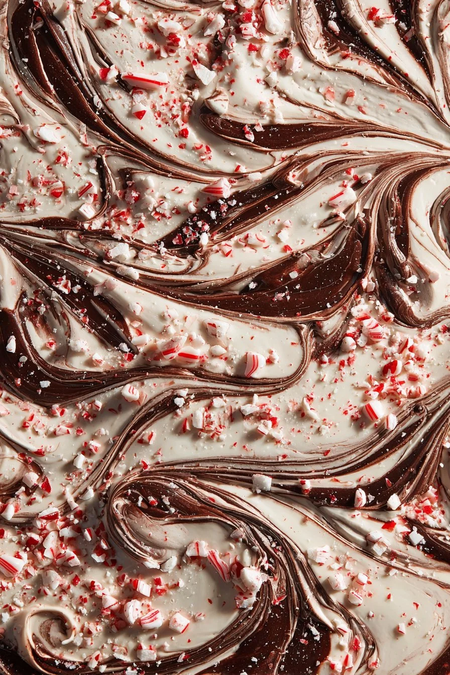 Double Chocolate Swirled Peppermint Bark 3 Delicious Double Chocolate Swirled Peppermint Bark with festive toppings