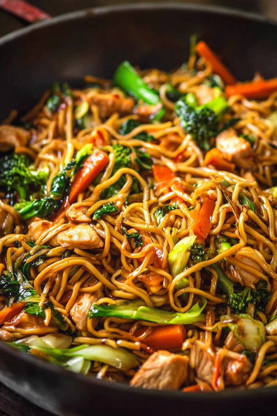 Easy Chicken Stir Fry 3 Delicious easy chicken stir fry with vibrant vegetables and savory sauce.