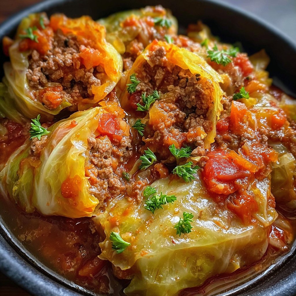 Slow Cooker Unstuffed Cabbage Rolls