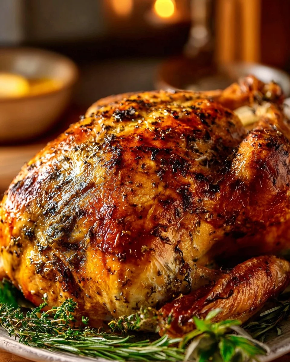 Garlic Herb Butter Roast Turkey: The Incredible Ultimate Recipe for a Delicious Feast 3 Succulent Garlic Herb Butter Roast Turkey ready for a festive feast