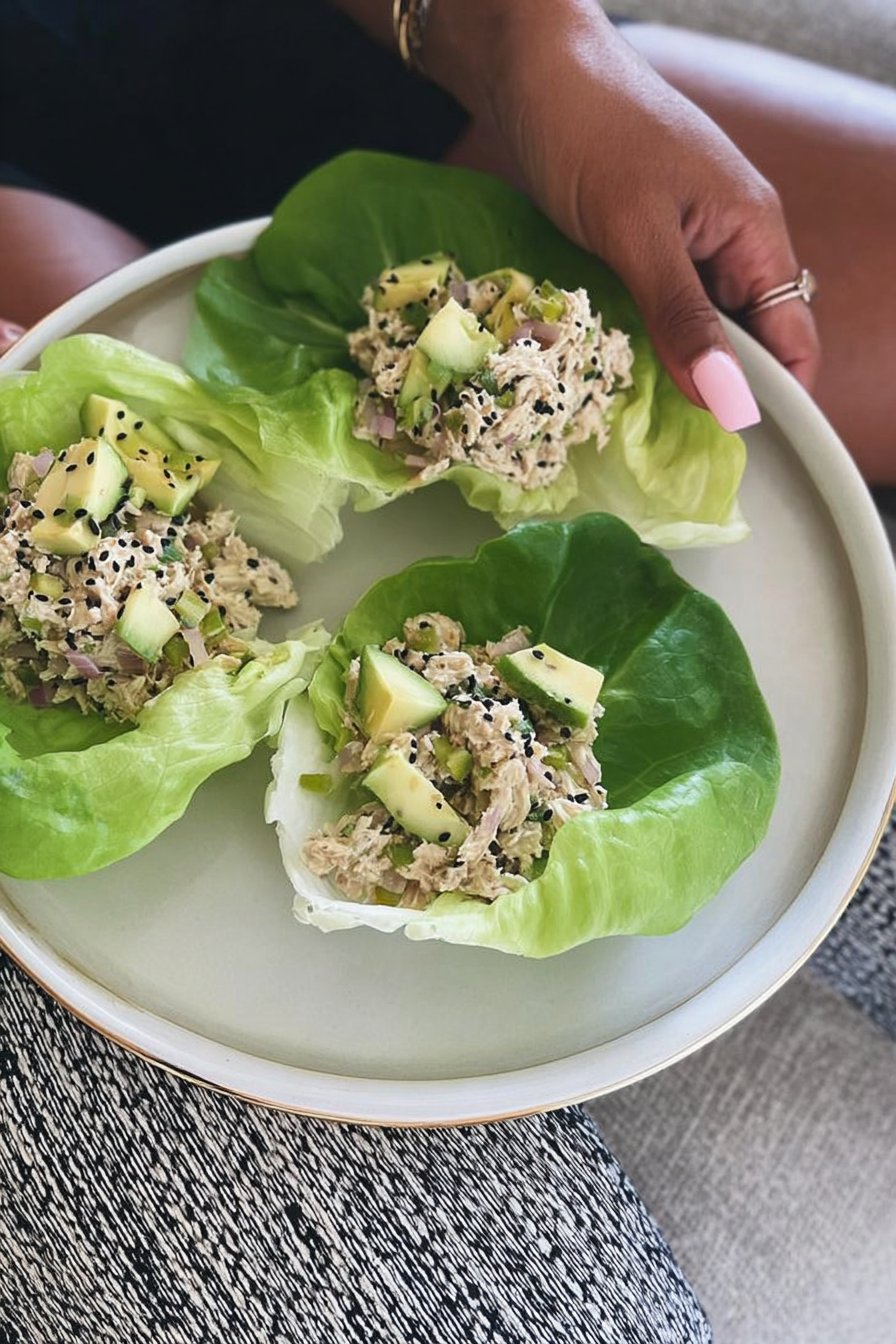 Tuna Salad Lettuce Wraps