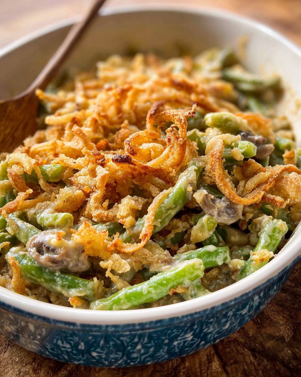 Vegan Green Bean Casserole 2 Vegan Green Bean Casserole