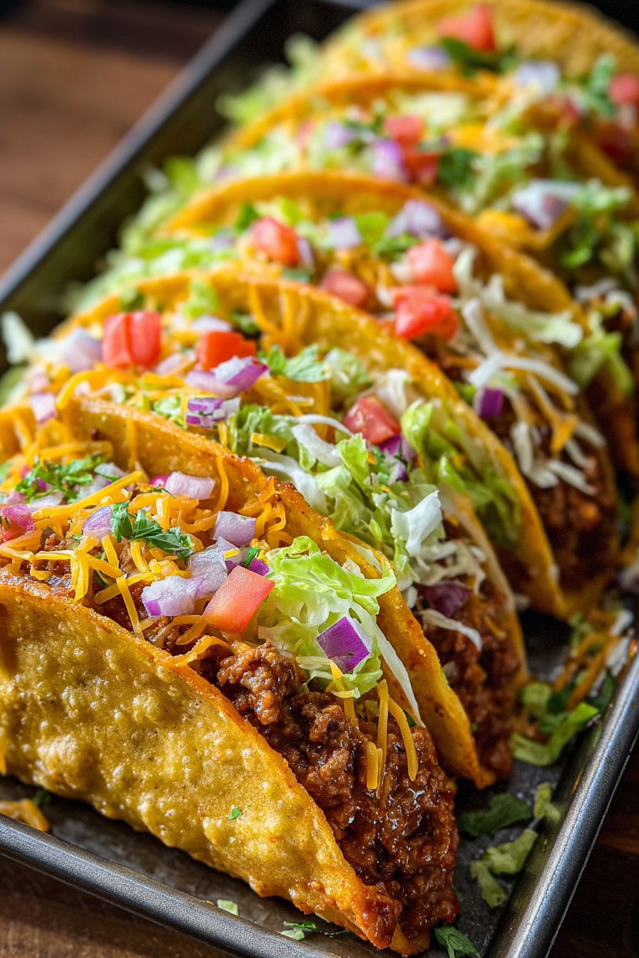Oven-Baked Cheesy Tacos (Crispy & Loaded) You'll Love