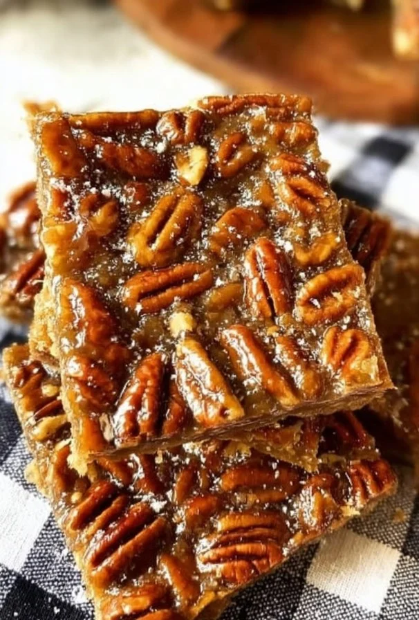 Pecan Pie Bars 3 Delicious pecan pie bars with a rich filling and crispy crust