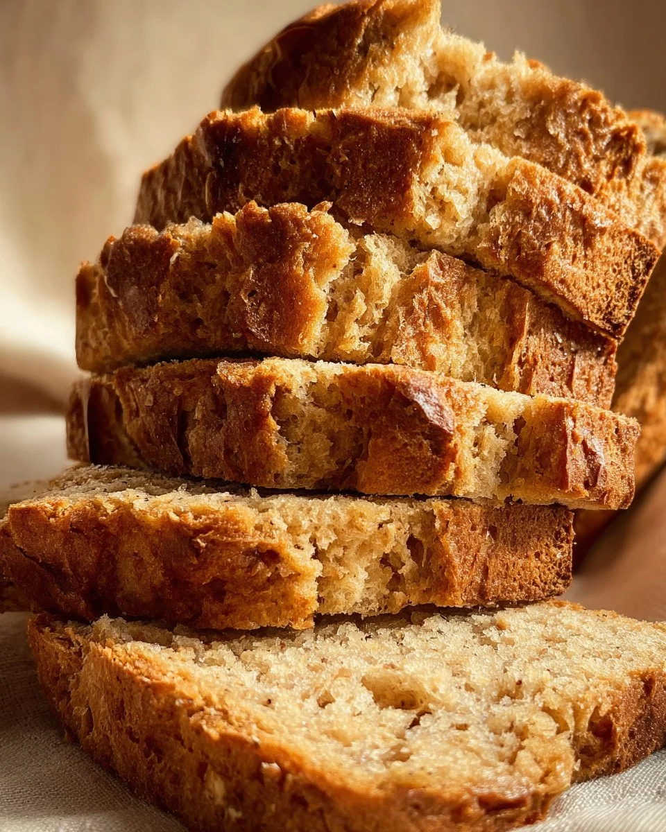 Perfect Banana Nut Bread 3 Loaf of perfect banana nut bread with walnuts on a wooden cutting board