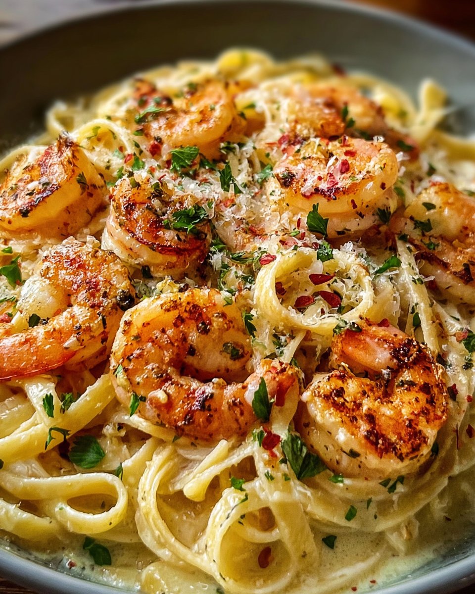 Creamy Garlic Shrimp Pasta 2 Creamy Garlic Shrimp Pasta