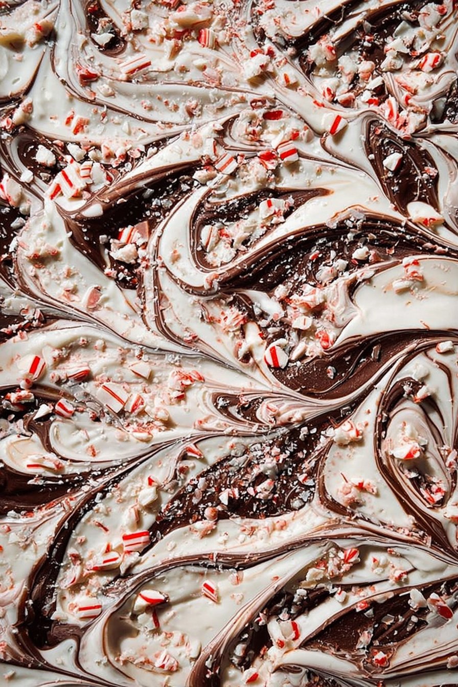 Double Chocolate Swirled Peppermint Bark 2 Double Chocolate Swirled Peppermint Bark