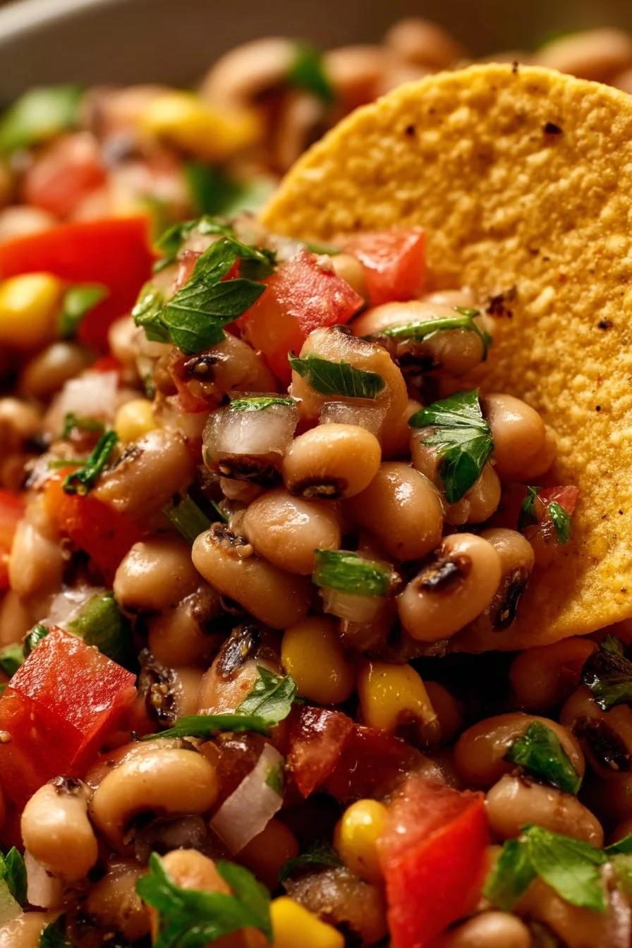 Southern Caviar - Black Eyed Pea Appetizer 3 Southern Caviar - Black Eyed Pea Appetizer served in a bowl