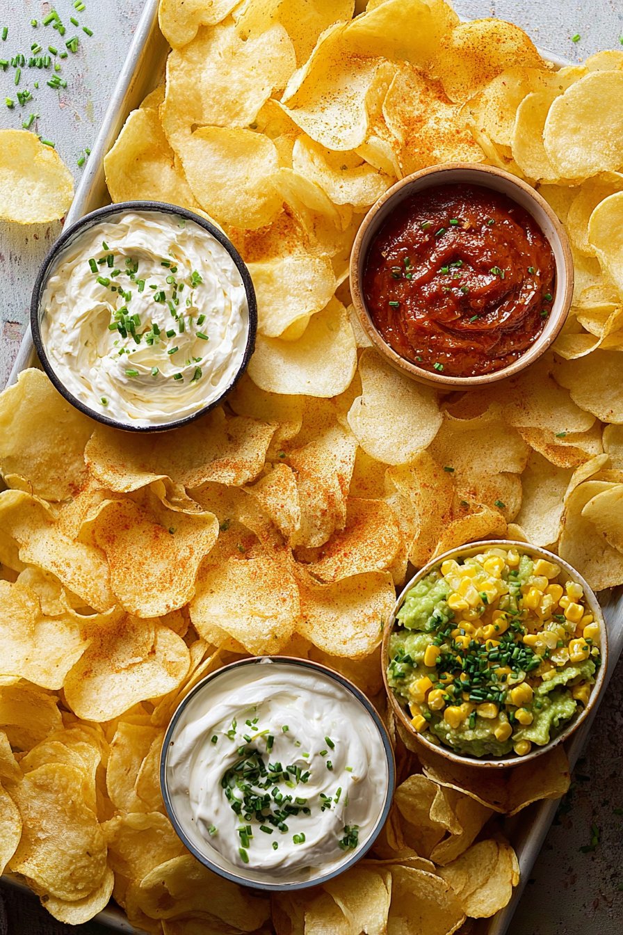 Chips and dip platter 2 Chips and dip platter