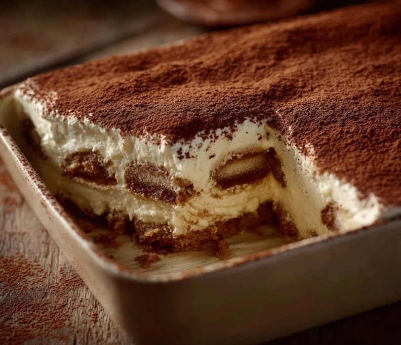Classic Italian Tiramisu 3 Delicious homemade tiramisu dessert layered with coffee and mascarpone cheese
