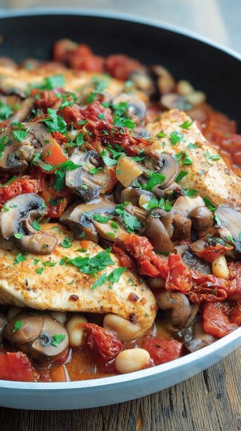 Tuscan Chicken Skillet Recipe 2 Tuscan Chicken Skillet Recipe