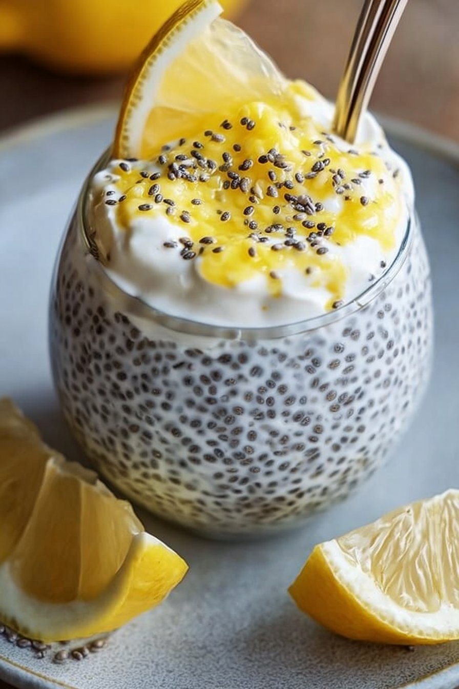 Lemon Cream Chia Pudding