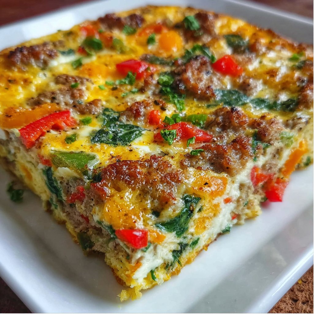 Sausage and Egg Whole30 Breakfast Casserole
