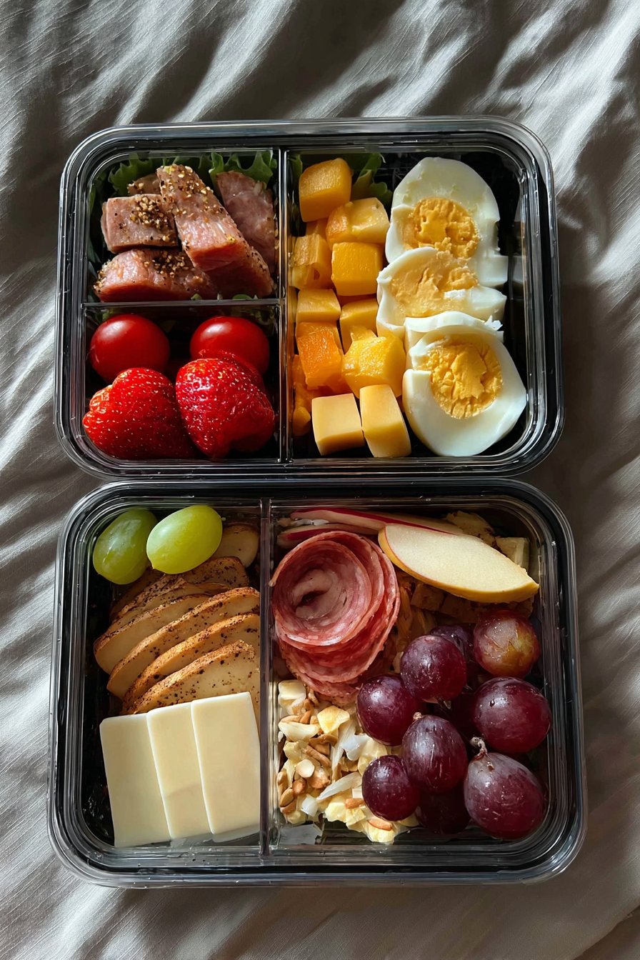 Adult Lunchable Bento Box Meal Prep Healthy Lunch