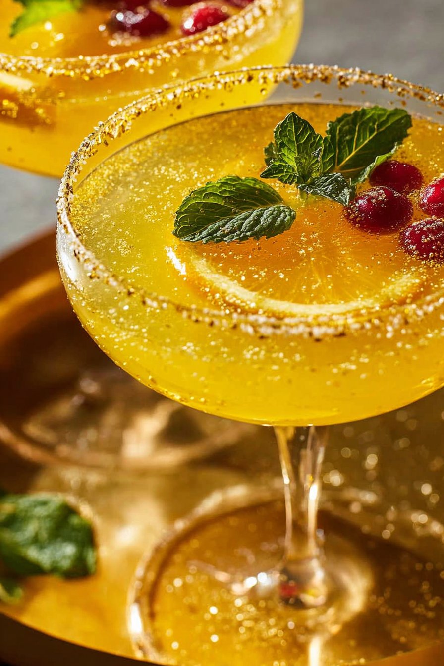 Sparkling New Year's Eve Mocktail