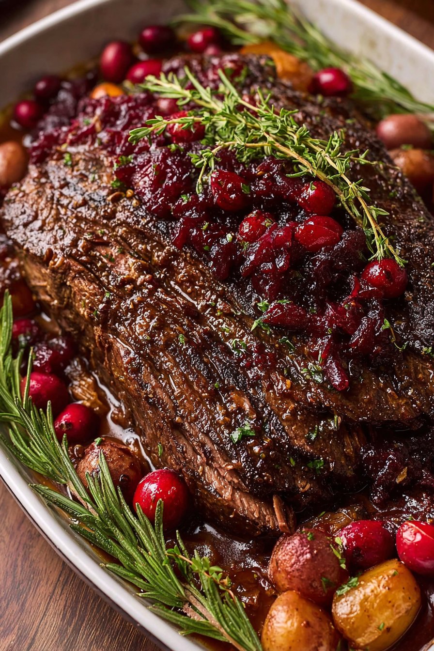 Cranberry Holiday Beef Brisket 2 Cranberry Holiday Beef Brisket