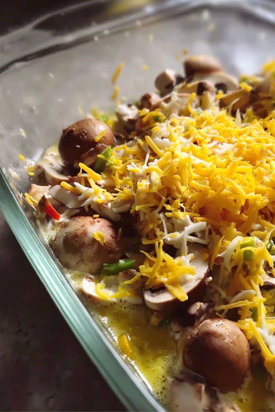 Feel free to add some mushrooms, peppers!