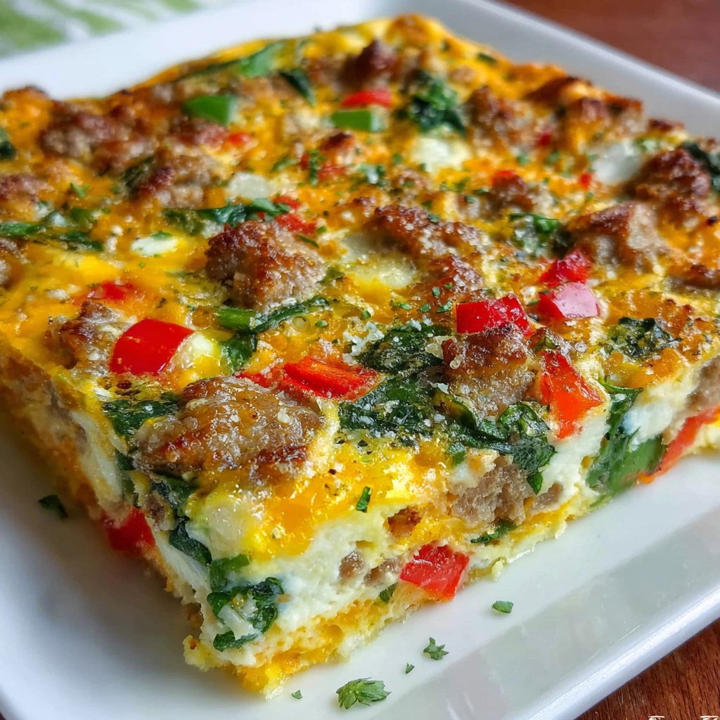 Sausage and Egg Whole30 Breakfast Casserole