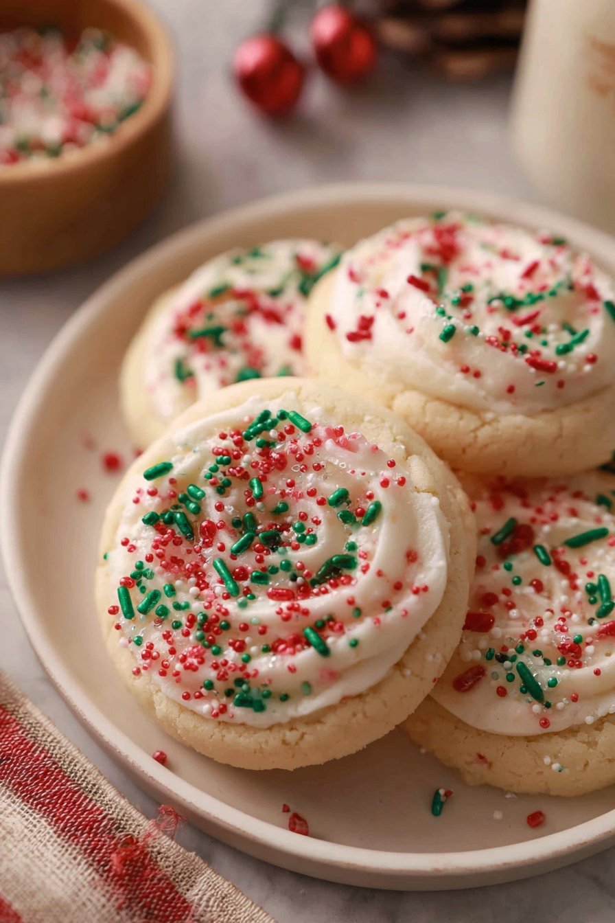 Christmas Sugar Cookies (Crumbl Copycat)