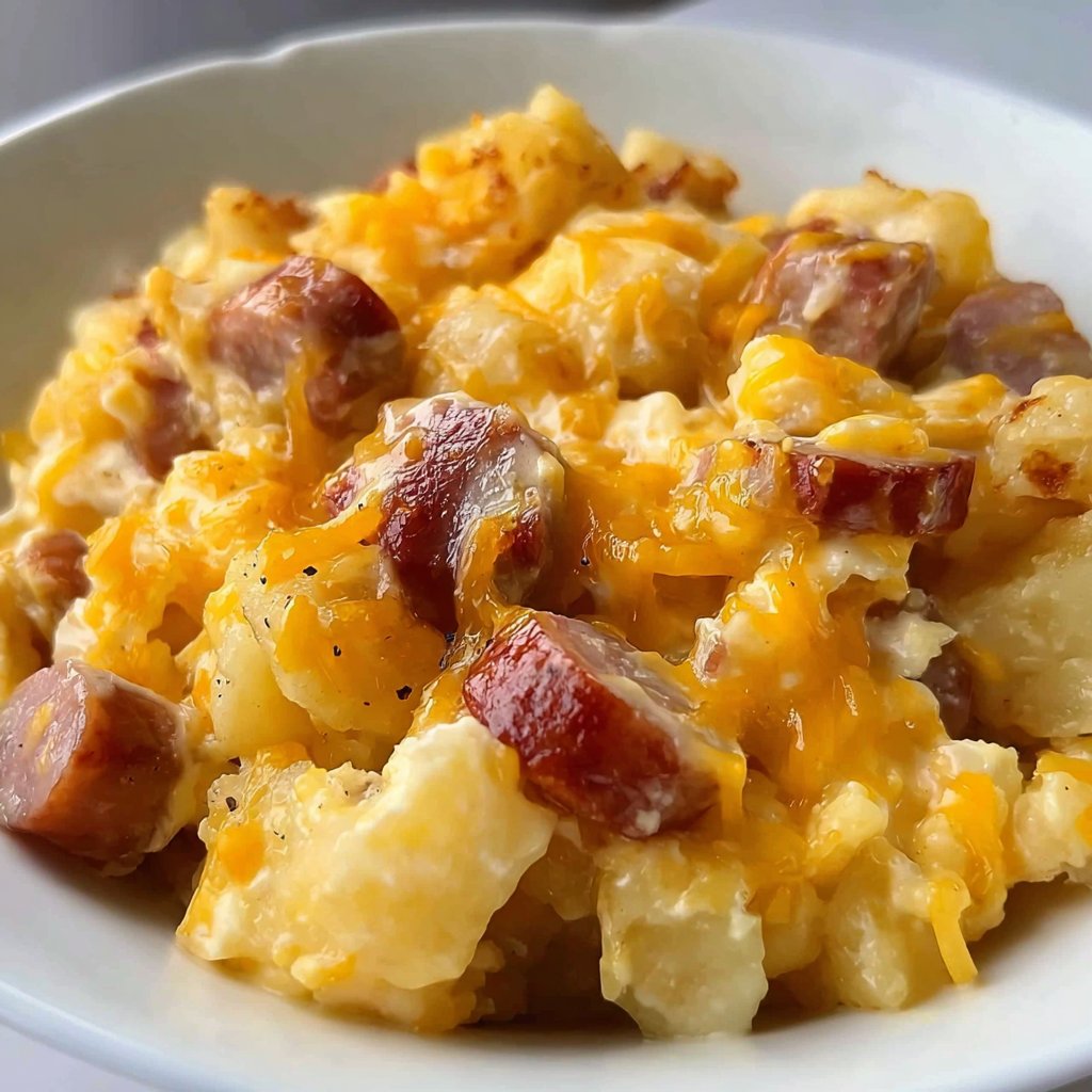 Slow Cooker Sausage and Potato Casserole
