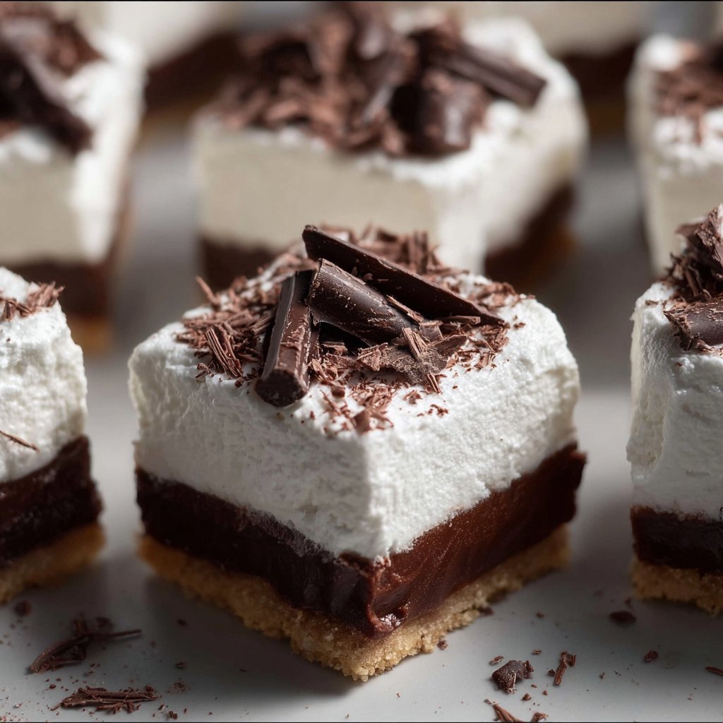 Three Layer Chocolate Cream Pie Bars
