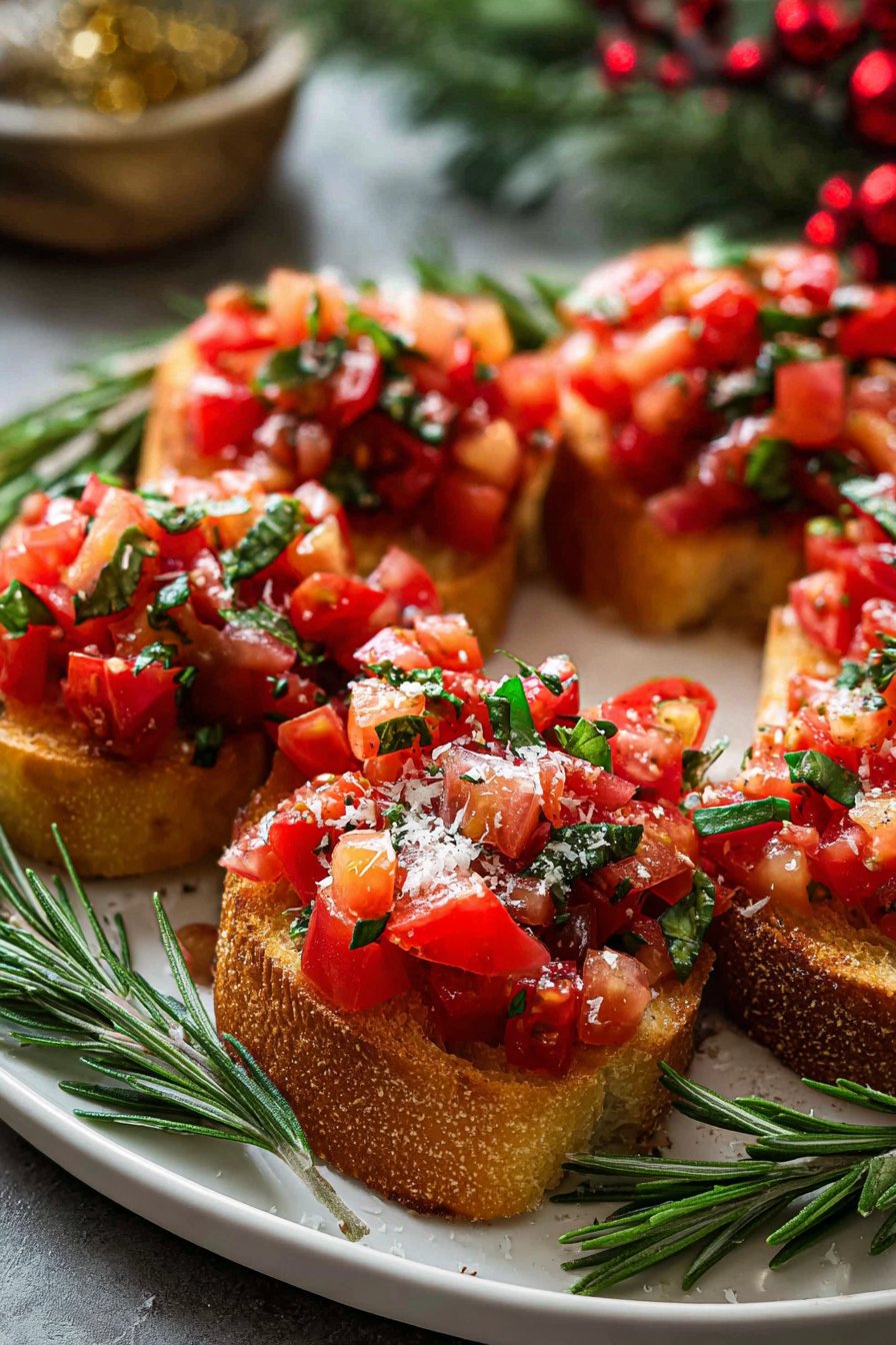 Christmas Bruschetta Wreath Recipe