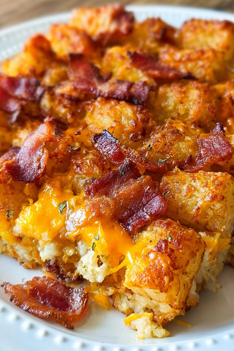 Cracked Out Tater Tot Breakfast Casserole 2 Cracked Out Tater Tot Breakfast Casserole