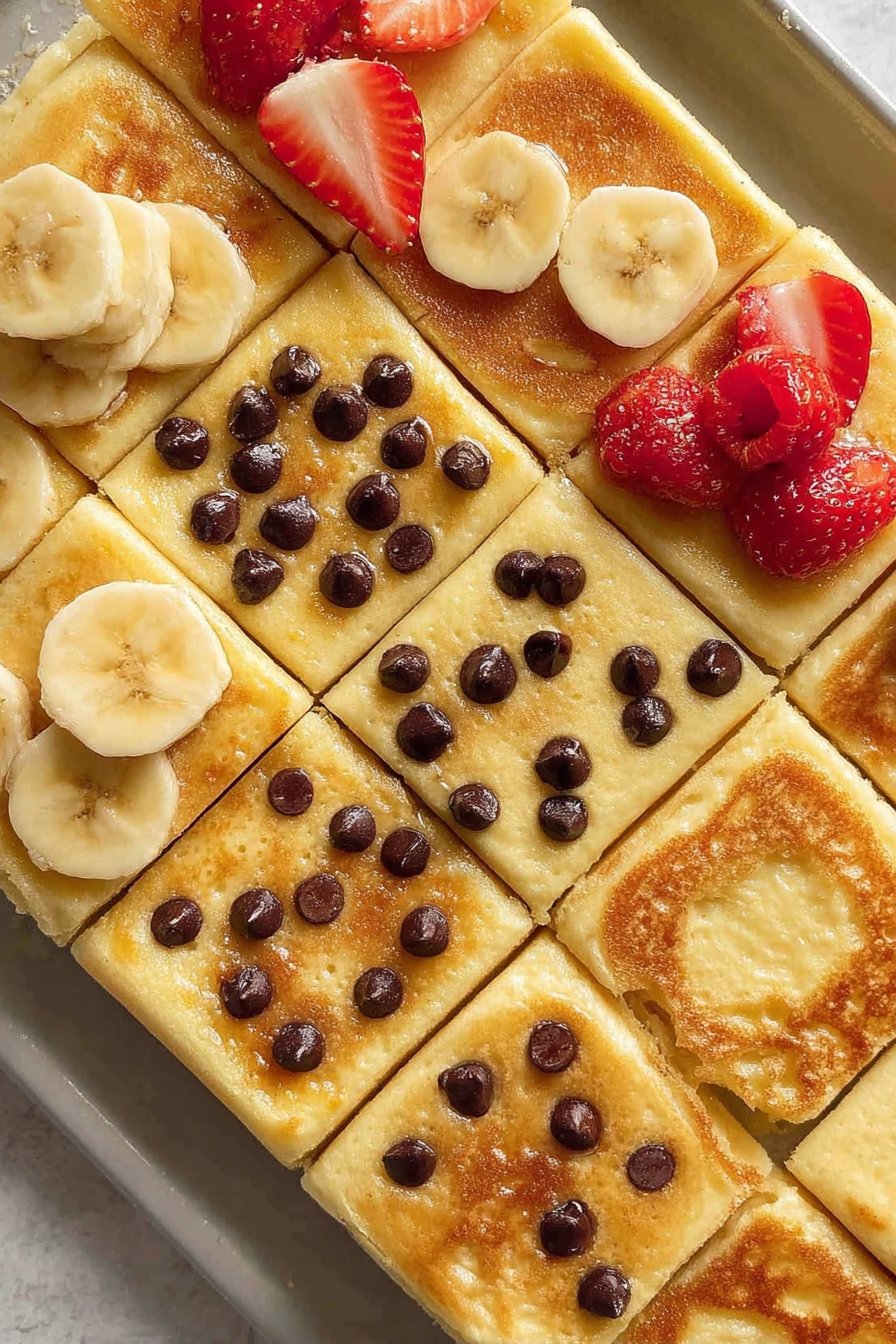 Fluffy Sheet Pan Pancakes 2 Fluffy Sheet Pan Pancakes