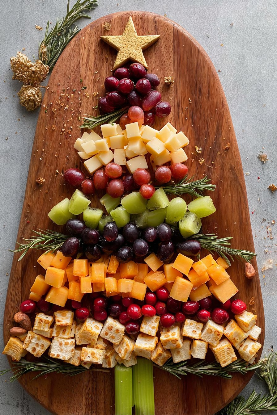 Christmas Tree Shaped Charcuterie Board 2 Christmas Tree Shaped Charcuterie Board