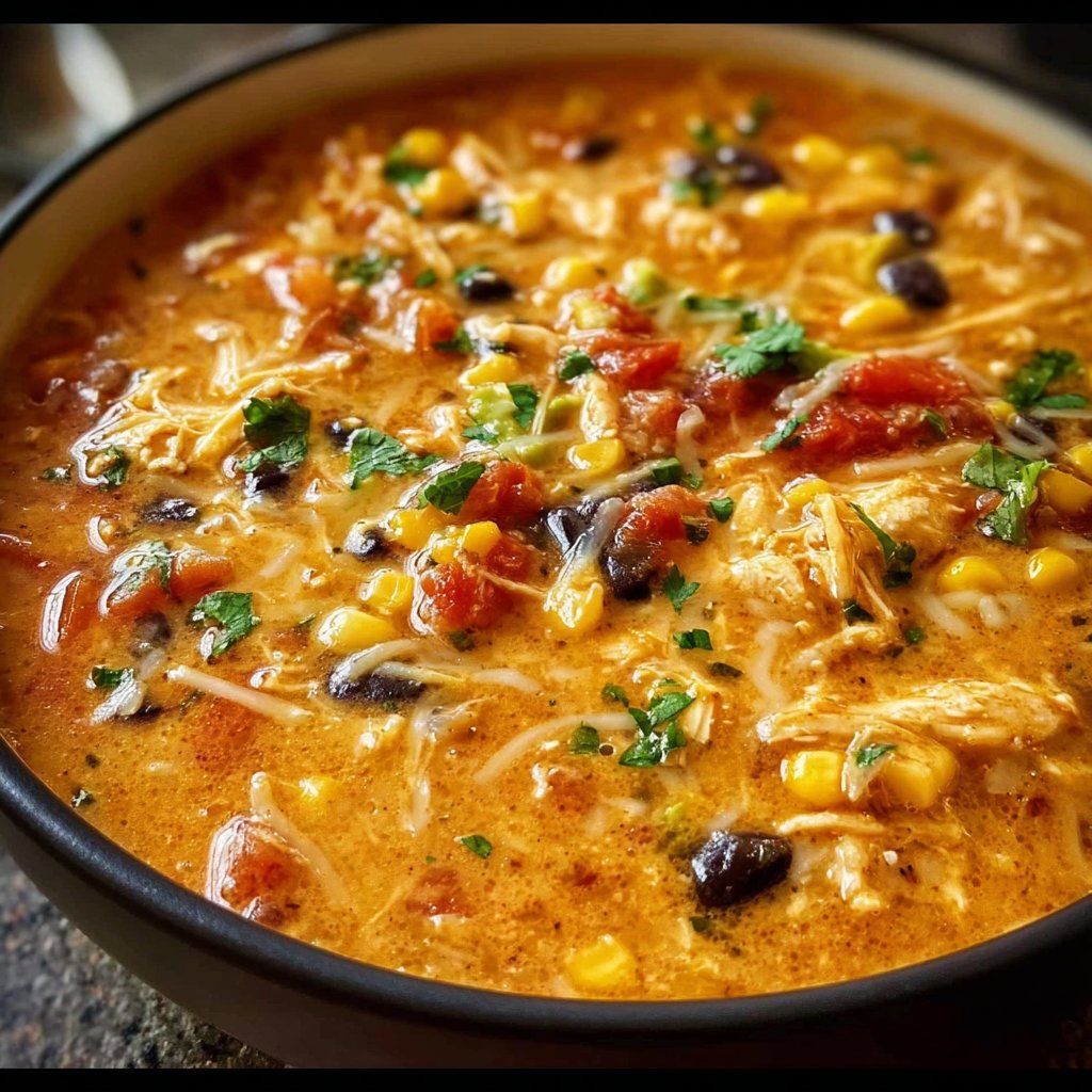 Creamy Chicken Tortilla Soup