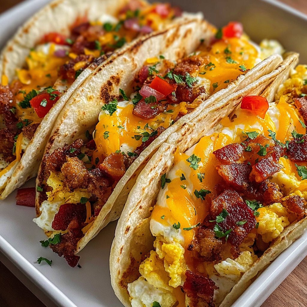 Easy Baked Breakfast Tacos 2 Easy Baked Breakfast Tacos