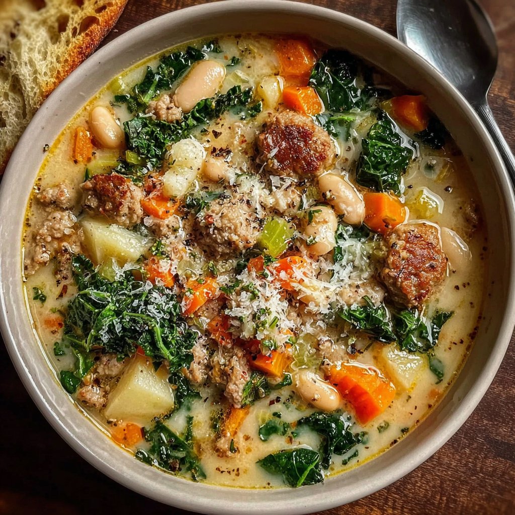 Italian Sausage and White Bean Soup 2 Italian Sausage and White Bean Soup